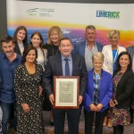 Mayoral Reception held on Thursday, 2nd June, 2022 in the Council Chamber, Dooradoyle, hosted by Mayor of Limerick City and County Daniel Butler.
Linda Ledger, In recognition of her committed leadership in supporting communities across Limerick helping to build a more inclusive Limerick.
Paul Foley, In recognition of his committed and passionate leadership in creating a better Limerick socially, culturally and in sport. Picture: Richard Lynch/ilovelimerick