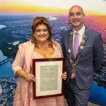 Mayoral Reception held on Thursday, 2nd June, 2022 in the Council Chamber, Dooradoyle, hosted by Mayor of Limerick City and County Daniel Butler.
Linda Ledger, In recognition of her committed leadership in supporting communities across Limerick helping to build a more inclusive Limerick.
Paul Foley, In recognition of his committed and passionate leadership in creating a better Limerick socially, culturally and in sport. Picture: Richard Lynch/ilovelimerick