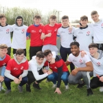 Pictured at the GAA grounds of Limerick Institute of Technology for the World Record for Most Nationalities to Take Part in a Hurling Match are students of Ardscoil Rís. Picture: Conor Owens/ilovelimerick.