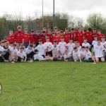 Pictured at the GAA grounds of Limerick Institute of Technology for the World Record for Most Nationalities to Take Part in a Hurling Match are students of Ardscoil Rís. Picture: Conor Owens/ilovelimerick.