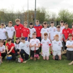 Pictured at the GAA grounds of Limerick Institute of Technology for the World Record for Most Nationalities to Take Part in a Hurling Match are students of Ardscoil Rís. Picture: Conor Owens/ilovelimerick.