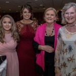 Pictured at Lola's Ball at the Greenhills Hotel in aid of ACT for Meningitis were Allison O'Mahony, Jane and Gwen Mounsey with Jackie Costello. Picture: Cian Reinhardt/ilovelimerick