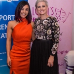 Pictured at Lola's Ball at the Greenhills Hotel in aid of ACT for Meningitis was Ruth Melling, Lola's Ball with host for the evening, Sinead Kennedy, RTE. Picture: Cian Reinhardt/ilovelimerick