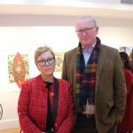 Deirdre Henehy and Brendan Oswall at the launch of Limerick Printmakers' new exhibition at the Hunt Museum on their 20th Anniversary. Picture: Conor Owens/ilovelimerick.