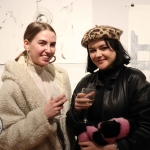 Fiona Gordan and Sarah Fitzgerald at the launch of Limerick Printmakers' new exhibition at the Hunt Museum on their 20th Anniversary. Picture: Conor Owens/ilovelimerick.