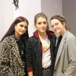 Megan Eston, Berenice Mischo and Michaela Monaghan at the launch of Limerick Printmakers' new exhibition at the Hunt Museum on their 20th Anniversary. Picture: Conor Owens/ilovelimerick.