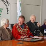 Mayoral Reception at the Council Chamber to Limerick Literary Icons Mae Leonard, Maureen Sparling and Malachy McCourt. Picture: Bruna Vaz Mattos/ ilovelimerick