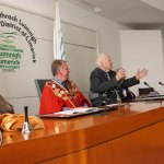 Mayoral Reception at the Council Chamber to Limerick Literary Icons Mae Leonard, Maureen Sparling and Malachy McCourt. Picture: Bruna Vaz Mattos/ ilovelimerick