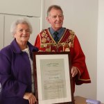 Mayoral Reception at the Council Chamber to Limerick Literary Icons Mae Leonard, Maureen Sparling and Malachy McCourt. Picture: Bruna Vaz Mattos/ ilovelimerick