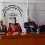 Mayoral Reception at the Council Chamber to Limerick Literary Icons Mae Leonard, Maureen Sparling and Malachy McCourt. Picture: Bruna Vaz Mattos/ ilovelimerick