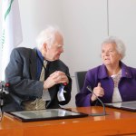 Mayoral Reception at the Council Chamber to Limerick Literary Icons Mae Leonard, Maureen Sparling and Malachy McCourt. Picture: Bruna Vaz Mattos/ ilovelimerick