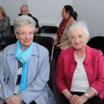 Pictured at the Mayoral Reception for Sr Helen Culhane, Emma Langford and Dr Jennifer McMahon in the Limerick City Chambers are Dorian McCarthy and Maura O'Connor. Picture: Conor Owens/ilovelimerick.