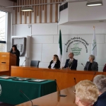 Speaking at the Mayoral Reception for Sr Helen Culhane, Emma Langford and Dr Jennifer McMahon in the Limerick City Chambers is Valerie Dolan of Dolans Pub . Picture: Conor Owens/ilovelimerick.