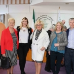 Pictured at the Mayoral Reception for Sr Helen Culhane, Emma Langford and Dr Jennifer McMahon in the Limerick City Chambers. Picture: Conor Owens/ilovelimerick.