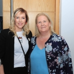 Pictured at the Mayoral Reception for Sr Helen Culhane, Emma Langford and Dr Jennifer McMahon in the Limerick City Chambers are Dr Jennifer McMahon, University of Limerick, and Claire Flynn, Limerick Mental Hospital. Picture: Conor Owens/ilovelimerick.