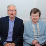 Pictured at the Mayoral Reception for Sr Helen Culhane, Emma Langford and Dr Jennifer McMahon in the Limerick City Chambers are Phil Mortell and Sr Josepha Conway, St Vincents convent. Picture: Conor Owens/ilovelimerick.