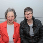 Pictured at the Mayoral Reception for Sr Helen Culhane, Emma Langford and Dr Jennifer McMahon in the Limerick City Chambers are Catherine Ryan and Loria Long. Picture: Conor Owens/ilovelimerick.