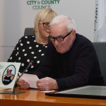 Mayor Michael Sheahan held a reception on January 24, 2020, at the council chambers in Limerick City Hall, for Anne Boland, Pat Lysaght and Helen O’Donnell in honour of their contributions to the people of Limerick. Picture: Bruna Vaz Mattos/ilovelimerick.