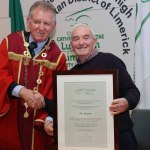 Mayor Michael Sheahan held a reception on January 24, 2020, at the council chambers in Limerick City Hall, for Anne Boland, Pat Lysaght and Helen O’Donnell in honour of their contributions to the people of Limerick. Picture: Bruna Vaz Mattos/ilovelimerick.