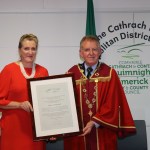 Mayor Michael Sheahan held a reception on January 24, 2020, at the council chambers in Limerick City Hall, for Anne Boland, Pat Lysaght and Helen O’Donnell in honour of their contributions to the people of Limerick. Picture: Bruna Vaz Mattos/ilovelimerick.