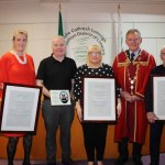 Mayor Michael Sheahan held a reception on January 24, 2020, at the council chambers in Limerick City Hall, for Anne Boland, Pat Lysaght and Helen O’Donnell in honour of their contributions to the people of Limerick. Picture: Bruna Vaz Mattos/ilovelimerick.