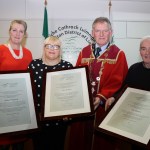 Mayor Michael Sheahan held a reception on January 24, 2020, at the council chambers in Limerick City Hall, for Anne Boland, Pat Lysaght and Helen O’Donnell in honour of their contributions to the people of Limerick. Picture: Bruna Vaz Mattos/ilovelimerick.