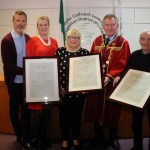 Mayor Michael Sheahan held a reception on January 24, 2020, at the council chambers in Limerick City Hall, for Anne Boland, Pat Lysaght and Helen O’Donnell in honour of their contributions to the people of Limerick. Picture: Bruna Vaz Mattos/ilovelimerick.