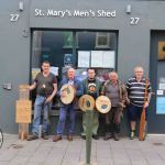 Pictured at the St. Mary's Men's Shed on Nicholas St are Liam Moloney, Ardnacrusha, Seamus Scott, Men's Shed representitive, Aaron Mason, St Patrick's Rd, Ger Mason, St Patrick's Rd and Ger Ryan, St Mary park. Picture: Conor Owens/ilovelimerick.