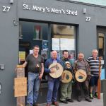 Pictured at the St. Mary's Men's Shed on Nicholas St are Liam Moloney, Ardnacrusha, Seamus Scott, Men's Shed representitive, Aaron Mason, St Patrick's Rd, Ger Mason, St Patrick's Rd and Ger Ryan, St Mary park. Picture: Conor Owens/ilovelimerick.