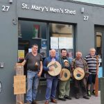 Pictured at the St. Mary's Men's Shed on Nicholas St are Liam Moloney, Ardnacrusha, Seamus Scott, Men's Shed representitive, Aaron Mason, St Patrick's Rd, Ger Mason, St Patrick's Rd and Ger Ryan, St Mary park. Picture: Conor Owens/ilovelimerick.