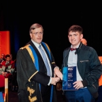 No Repro Fee
Pictured at the recent Mary Immaculate College Awards Ceremony was Jack O’Connell from Kilmallock, Co. Limerick, who received an Undergraduate Entrance Scholarship to the BA in Contemporary and Applied Theatre Studies programme at MIC. Pictured here with Professor Eugene Wall, President of Mary Immaculate College.
The scholarship, valued at €2,000, was awarded on the basis of CAO points obtained in the Leaving Certificate Examination.
The MIC Awards Ceremony, held in the Lime Tree Theatre, saw almost 150 students, graduates and alumni from MIC being recognised for their academic and other notable achievements with over €250,000 presented on the night in scholarships and bursaries.
Pic. Brian Arthur