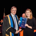 No Repro Fee
Pictured at the recent Mary Immaculate College Awards Ceremony was Jade McMahon from Athea, Co. Limerick, who received an Undergraduate Entrance Scholarship to the BA in Education, Business Studies and Religious Studies programme at MIC Thurles. Pictured here with Professor Eugene Wall, President of Mary Immaculate College.
The scholarship, valued at €2,000, was awarded on the basis of CAO points obtained in the Leaving Certificate Examination. The MIC Awards Ceremony, held in the Lime Tree Theatre, saw almost 150 students, graduates and alumni from MIC being recognised for their academic and other notable achievements with over €250,000 presented on the night in scholarships and bursaries.

Pic. Brian Arthur