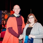 No Repro Fee
Pictured at the recent Mary Immaculate College Awards Ceremony was Rachel Clifford from Ballyneety, Co. Limerick, who received a Special Award in Arts in English Language & Literacy at MIC. Pictured here with Dr Eoin Flannery, Acting Head of English Language & Literature, MIC
The MIC Awards Ceremony, held in the Lime Tree Theatre, saw almost 150 students, graduates and alumni from MIC being recognised for their academic and other notable achievements with over €250,000 presented on the night in scholarships and bursaries.

Pic. Brian Arthur