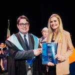 No Repro FeePictured at the recent Mary Immaculate College Awards Ceremony was Alexandra Molyneaux from South Circular Road, Co. Limerick, who received a Special Award in Education in Language and Literacy at MIC. Pictured here Dr Patrick Burke, Lecturer in Education, Department of Language and Literacy, MIC. The MIC Awards Ceremony, held in the Lime Tree Theatre, saw almost 150 students, graduates and alumni from MIC being recognised for their academic and other notable achievements with over €250,000 presented on the night in scholarships and bursaries.Pic. Brian Arthur