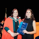 No Repro Fee
Pictured at the recent Mary Immaculate College Awards Ceremony was Caoimhe O’Neill from Kildimo, Co. Limerick, who received a Special Award in Professional Masters of Education (Primary Teaching), Excellence in Education Research and the Dissertation. Pictured here with Dr Aimee Brennan, Lecturer in Education, School of Education (Post-Primary), MIC, St Patrick’s Campus, Thurles. The MIC Awards Ceremony, held in the Lime Tree Theatre, saw almost 150 students, graduates and alumni from MIC being recognised for their academic and other notable achievements with over €250,000 presented on the night in scholarships and bursaries.
Pic. Brian Arthur