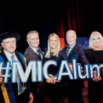 No Repro FeePictured at the Mary Immaculate College Awards Ceremony were RTE presenter Dáithí Ó Sé, RTE sports presenter Jacqui Hurley and recently retired Executive Director of Trócaire, Éamonn Meehan, who received the MIC Alumni Awards. They are pictured here with Professor Eugene Wall, President of MIC and Mary Mitchell O’Connor TD, Minister of State at the Department of Education with special responsibility for Higher Education.
The MIC Alumni Awards, now in their second year, are presented to those who have made an outstanding contribution in their field of endeavour.
The MIC Awards Ceremony, held in the Lime Tree Theatre, saw almost 150 students, graduates and alumni from MIC being recognised for their academic and other notable achievements with over €250,000 presented on the night in scholarships and bursaries.Pic. Brian Arthur