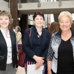 Dr Yvonne O'Keeffe, Northern Trust, with Margaret McKeogh and Eieen McNamee, from Ballina, at the Midwest Empowerment and Equality Conference 2019 in University Concert Hall, Limerick on May 1st. Picture: Zoe Conway