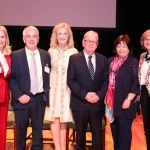 Martina Fitzgerald, author and journalist, Connor Gillian, Dr Mary Ryan, University of Limerick, Professor Desmond Fitzgerald, University of Limerick, Mary Harney, Chancellor of the University of Limerick, and Mairead McGuinness, MEP and Vice-President of European Parliament at the Midwest Empowerment and Equality Conference 2019 in University Concert Hall, Limerick on May 1st. Picture: Zoe Conway