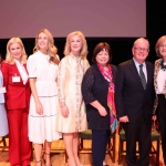 Dr Deirdre Fanning, Bon Secours Hospital, Martina Fitzgerald, author and journalist, Aoibhinn Garrihy, actress and founder of BEO, Dr Mary Ryan, University of Limerick, Mary Harney, Chancellor of the University of Limerick, Professor Desmond Fitzgerald, University of Limerick and Mairead McGuinness, MEP and Vice-President of the European Parliament, at the Midwest Empowerment and Equality Conference 2019 in University Concert Hall, Limerick on May 1st. Picture: Zoe Conway