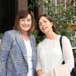 Graine Murphy, Analogue Devices, and Beverly Hartigan, teacher at St Anne's Killaloe, at the Midwest Empowerment and Equality Conference 2019 in University Concert Hall, Limerick on May 1st. Picture: Zoe Conway