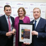 25/11/2017 Failte Ireland Mid West and South West Region Tidy Towns Awards Ceremony. Bronze Medals. L-R Niall O'Callaghan, Supervalu, Helen O'Donnell, Limerick City Centre and Pat Breen TD Minister of State for Trade, Employment, Business, EU Digital Single Market and Data Protection.Pic Arthur Ellis.