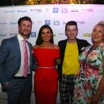 Pictured at the Miss Limerick and Miss Clare 2019 pageant in the Opium nightclub are judges Wayne Walsh, Mr Ireland 2018, Aoife O'Sullivan, Miss Ireland 2018, Mikie O'Loughlin, RSVP Showbiz Editor and Sinead O'Brien, Influencer. Picture: Conor Owens/ilovelimerick.