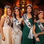 Pictured at the Miss Limerick and Miss Clare 2019 pageant in the Opium nightclub are Miss Clare 2019 Emma Austin, Miss 101 Limerick 2019 Christina Alcazar Deverell, Miss Limerick 2019 Ciara O'Halloran, and Miss BeLimitless 2019 Katie Woods. Picture: Conor Owens/ilovelimerick.