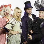 Myles Breen as Dame Lola, Leanne Moore as Jill, Keith Duffy as Lord Flatulaun’t & Richard Lynch as Rupert in rehearsal for JACK AND THE BEANSTALK , University Concert Hall , Limerick from December 16th until January 4th. Tickets from €16.50 at the UCH Box Office on 061 331549 or www.uch.ie