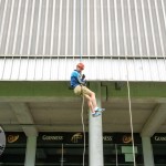 Na Piarsaigh GAA abseil fundraiser took place at Thomond Park on Saturday, May 25, 2024. Picture: Olena Oleksiienko/ilovelimerick