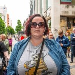 Over 1,000 people who gathered in support of assault victim Natasha O'Brien at a protest in her home city of Limerick to show solidarity. Picture: Olena Oleksienko/ilovelimerick