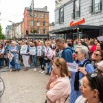 Over 1,000 people who gathered in support of assault victim Natasha O'Brien at a protest in her home city of Limerick to show solidarity. Picture: Olena Oleksienko/ilovelimerick