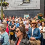 Over 1,000 people who gathered in support of assault victim Natasha O'Brien at a protest in her home city of Limerick to show solidarity. Picture: Olena Oleksienko/ilovelimerick
