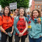 Over 1,000 people who gathered in support of assault victim Natasha O'Brien at a protest in her home city of Limerick to show solidarity. Picture: Olena Oleksienko/ilovelimerick