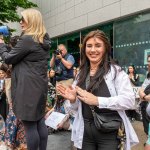 Over 1,000 people who gathered in support of assault victim Natasha O'Brien at a protest in her home city of Limerick to show solidarity. Picture: Olena Oleksienko/ilovelimerick